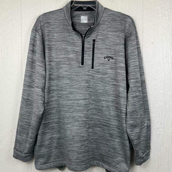 Callaway Other - Callaway Fleece pullover men’s XXL long sleeve quarter zip, front zip pocket